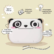 KIIMENTO Panda Print Camera