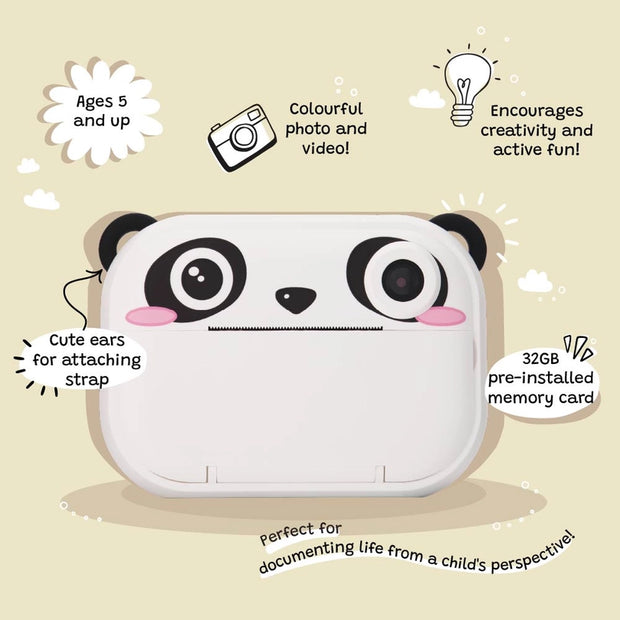 KIIMENTO Panda Print Camera