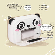 KIIMENTO Panda Print Camera