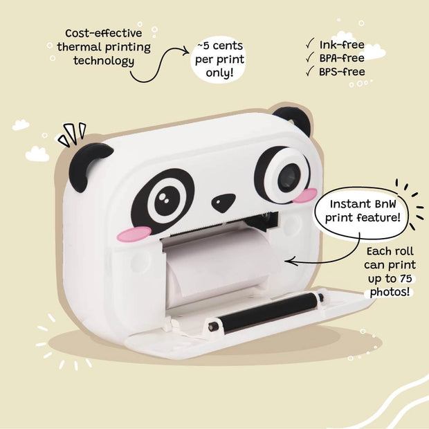 KIIMENTO Panda Print Camera