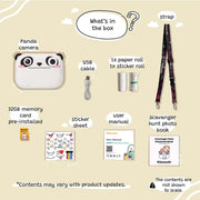 KIIMENTO Panda Print Camera