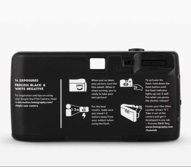 LOMO Simple Use Reloadable Film Camera Black & White