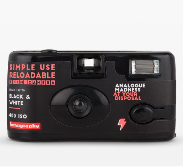 LOMO Simple Use Reloadable Film Camera Black & White